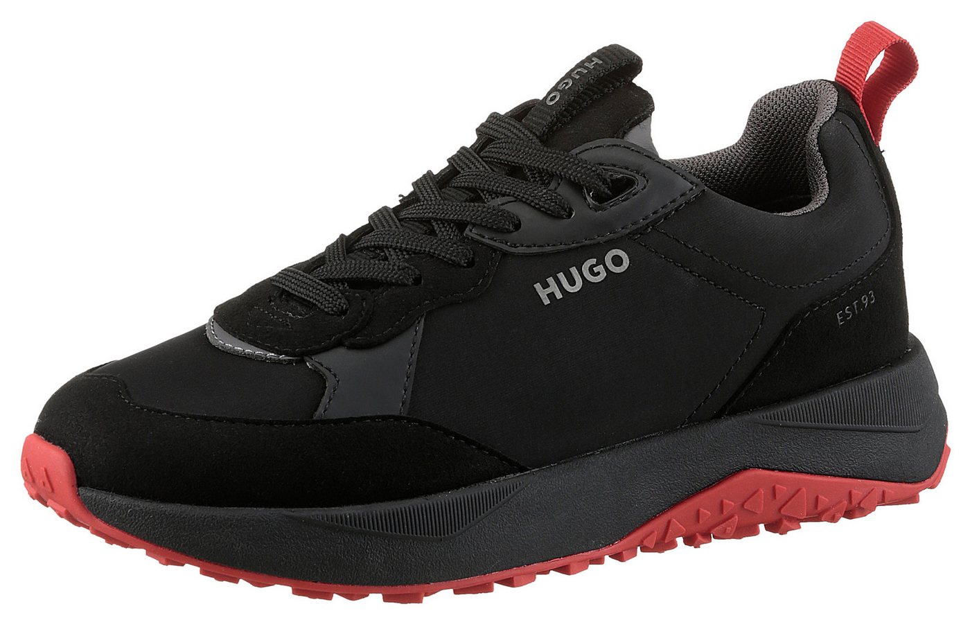 HUGO Kane_Runn Sneaker, Halbschuh, Freizeitschuh, Outdoorsneaker im Material-Mix