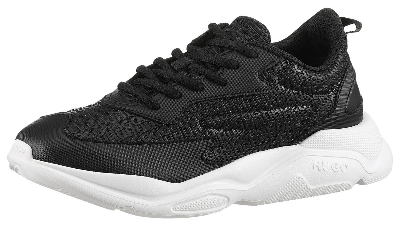 HUGO Leon_runn Sneaker, Freizeitschuh, Halbschuh, Schnürschuh mit weichem Schaftrand