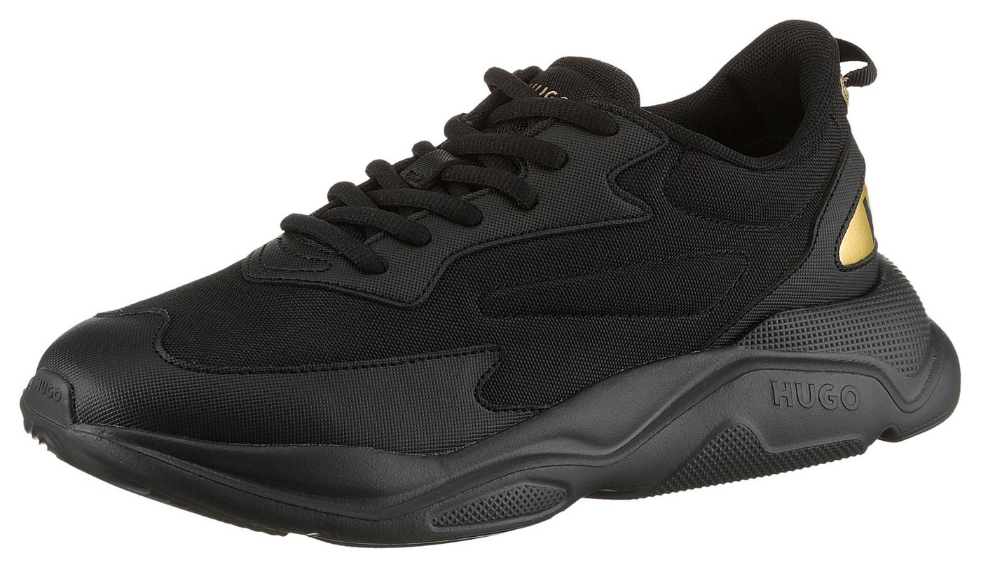 HUGO Leon_Runn Sneaker Schnürschuh, Halbschuh, Freizeitsneaker, Logoschriftzug an der Ferse