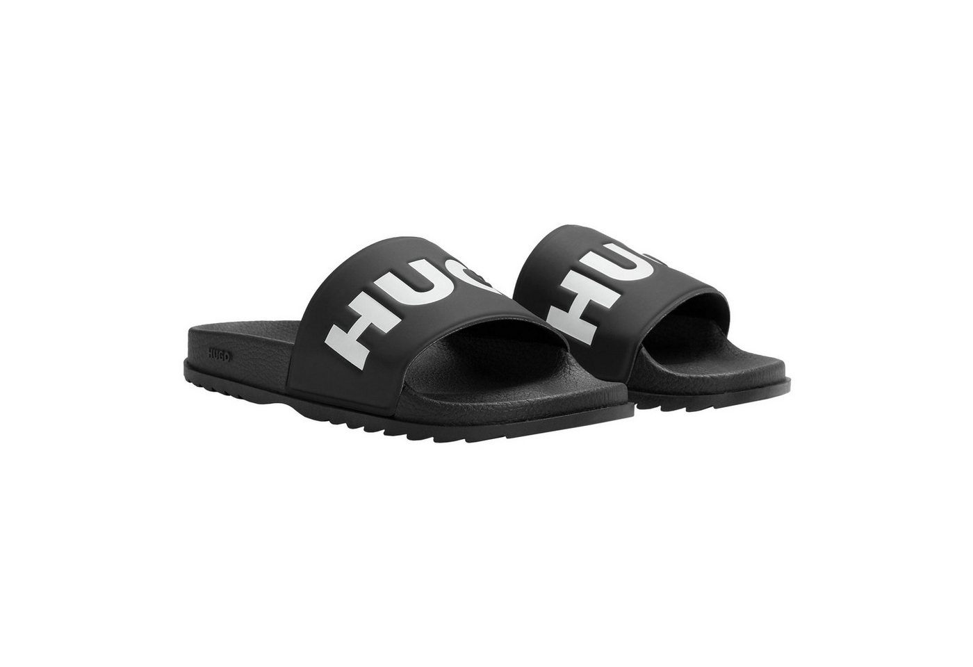 HUGO Match it Slid rblg Badepantolette mit weichem Textil im Riemen