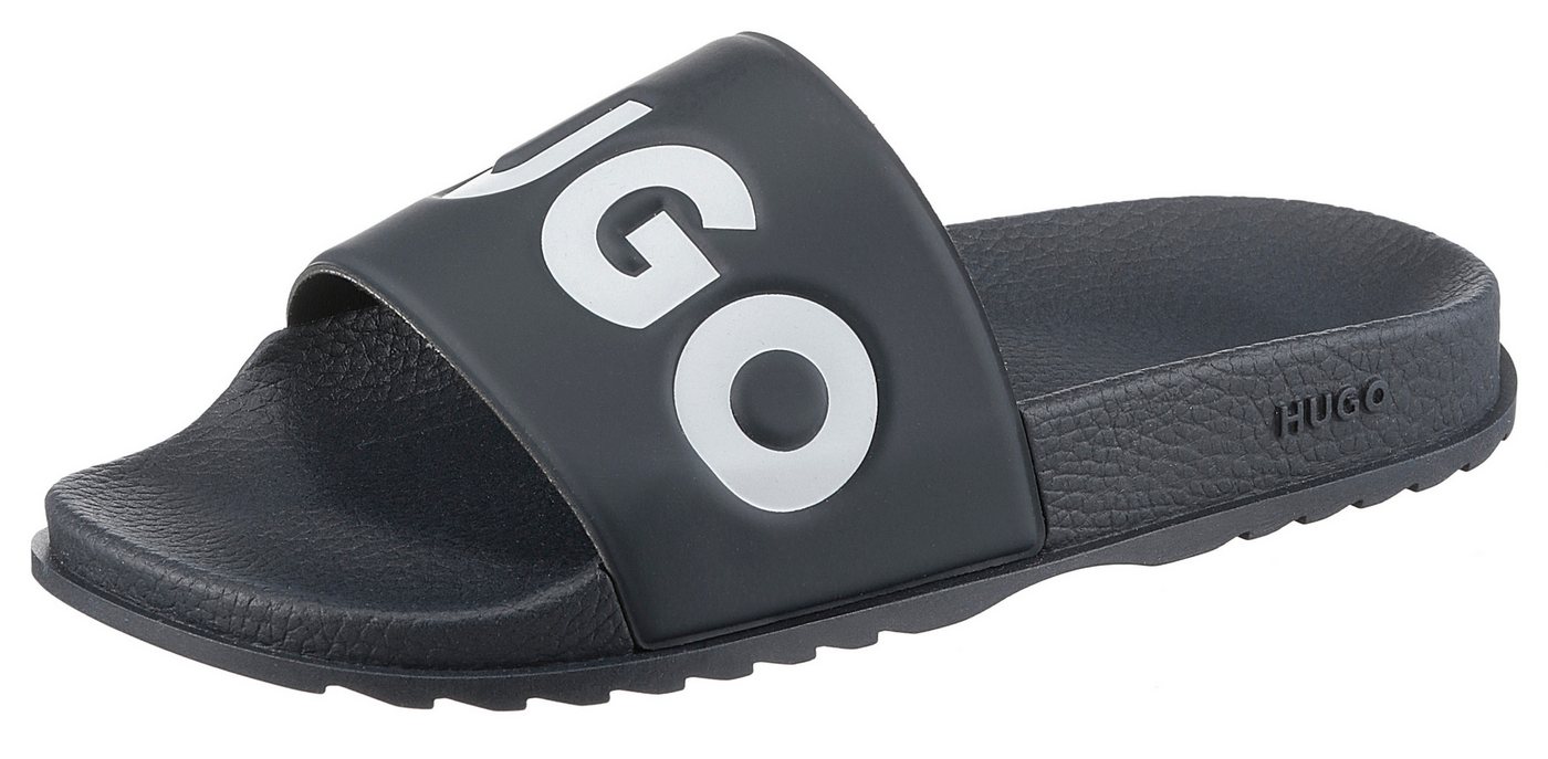 HUGO Match_It_Slid_rblg_N Badepantolette, Sommerschuh, Poolslides, Schlappen, mit HUGO-Logoschriftzug