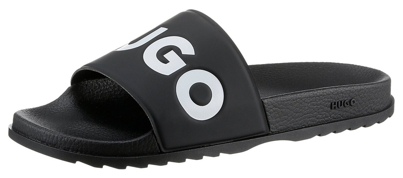 HUGO Match_It_Slid_rblg_N Badepantolette, Sommerschuh, Poolslides, Schlappen, mit HUGO-Logoschriftzug