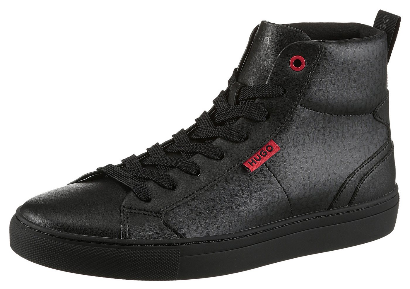HUGO Morrie Hito Sneaker High-Top Sneaker, Schnürstiefelette, Schnürboots mit Plateausohle