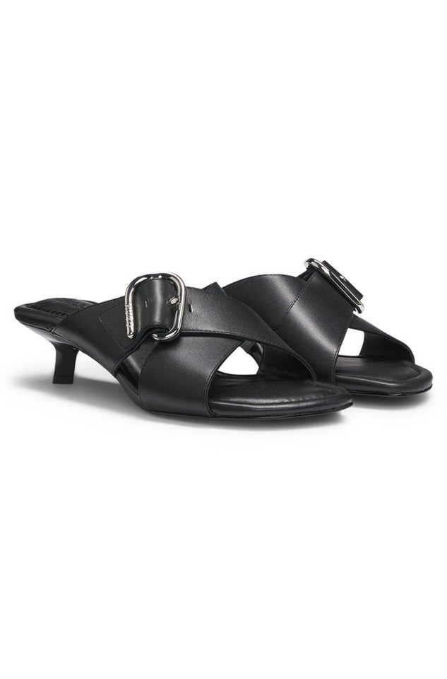 HUGO Pantolette Sommerschuh, Mules mit Pfennigabsatz