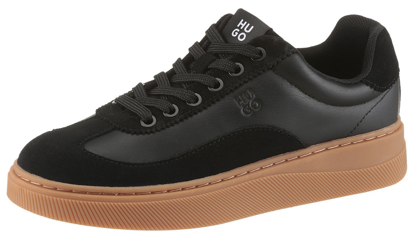 HUGO Plateausneaker Retrosneaker, Schnürschuh, Halbschuh mit trendy Laufsohle