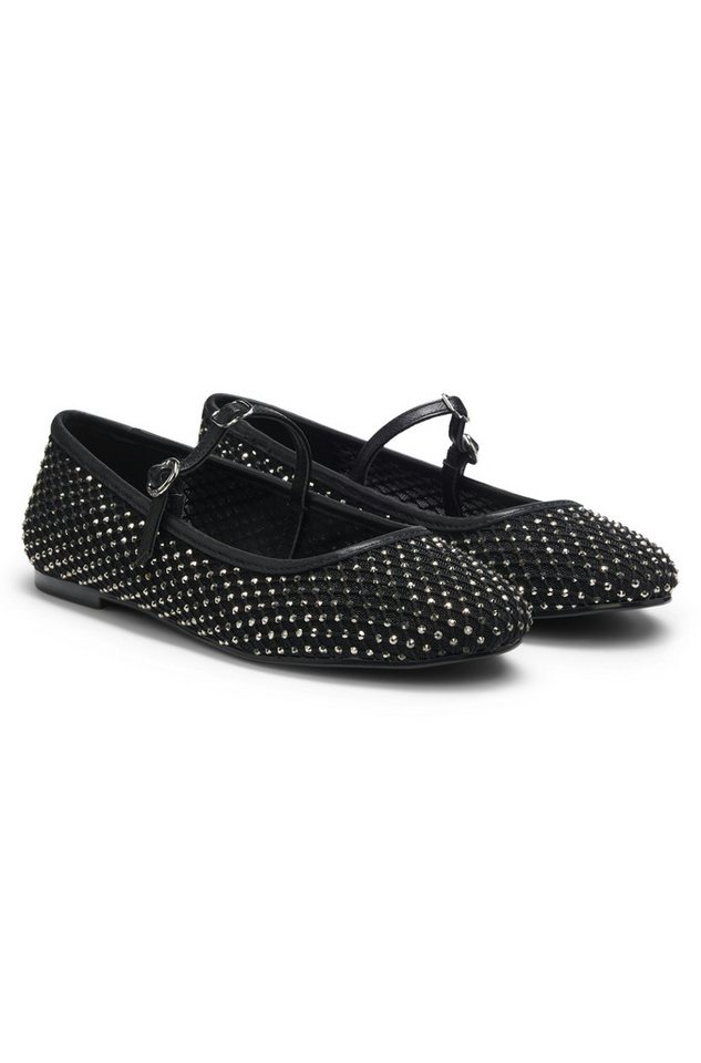 HUGO Riemchenballerina Schlupfschuh, Sommerschuh, Flat, Slipper mit Riemchen