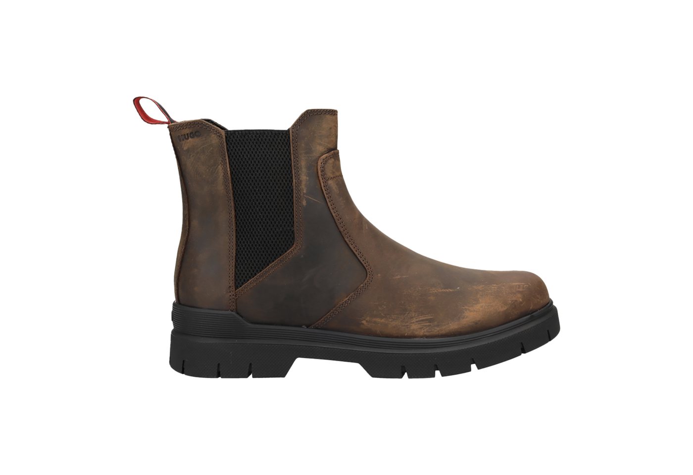HUGO Ryan_Cheb, Stiefeletten, Chelsea Boots, Braun, Herren Chelseaboots