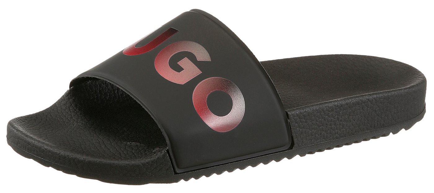 HUGO Timein_slid Badepantolette Badelatschen, Pool Slides, Sommerschuh, Strandschuh mit Logo