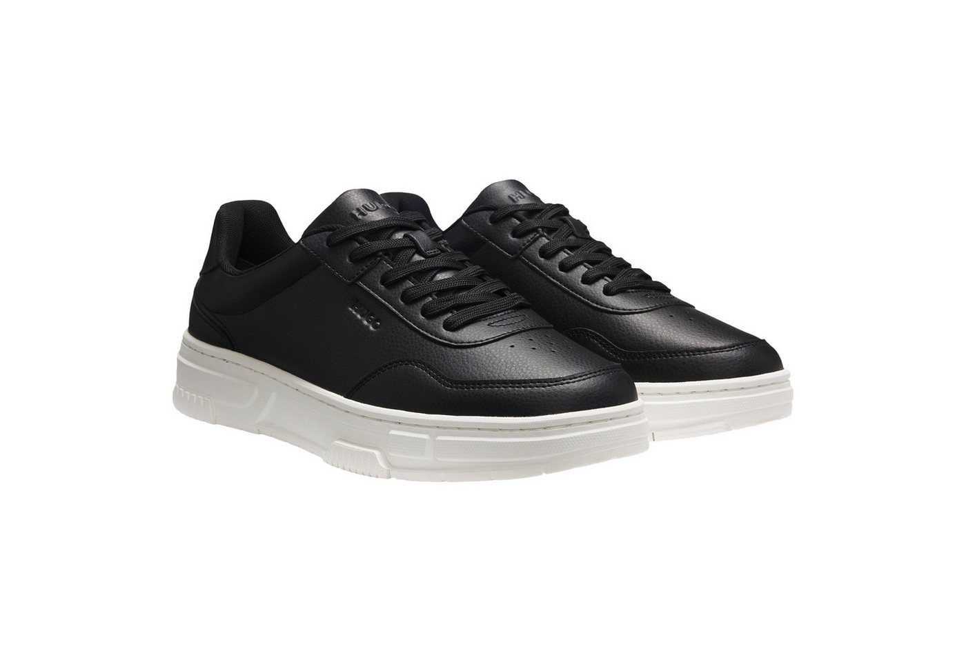 HUGO Yarrow tenn grpu Sneaker mit eingestanztem Markenschriftzug (schwarz)