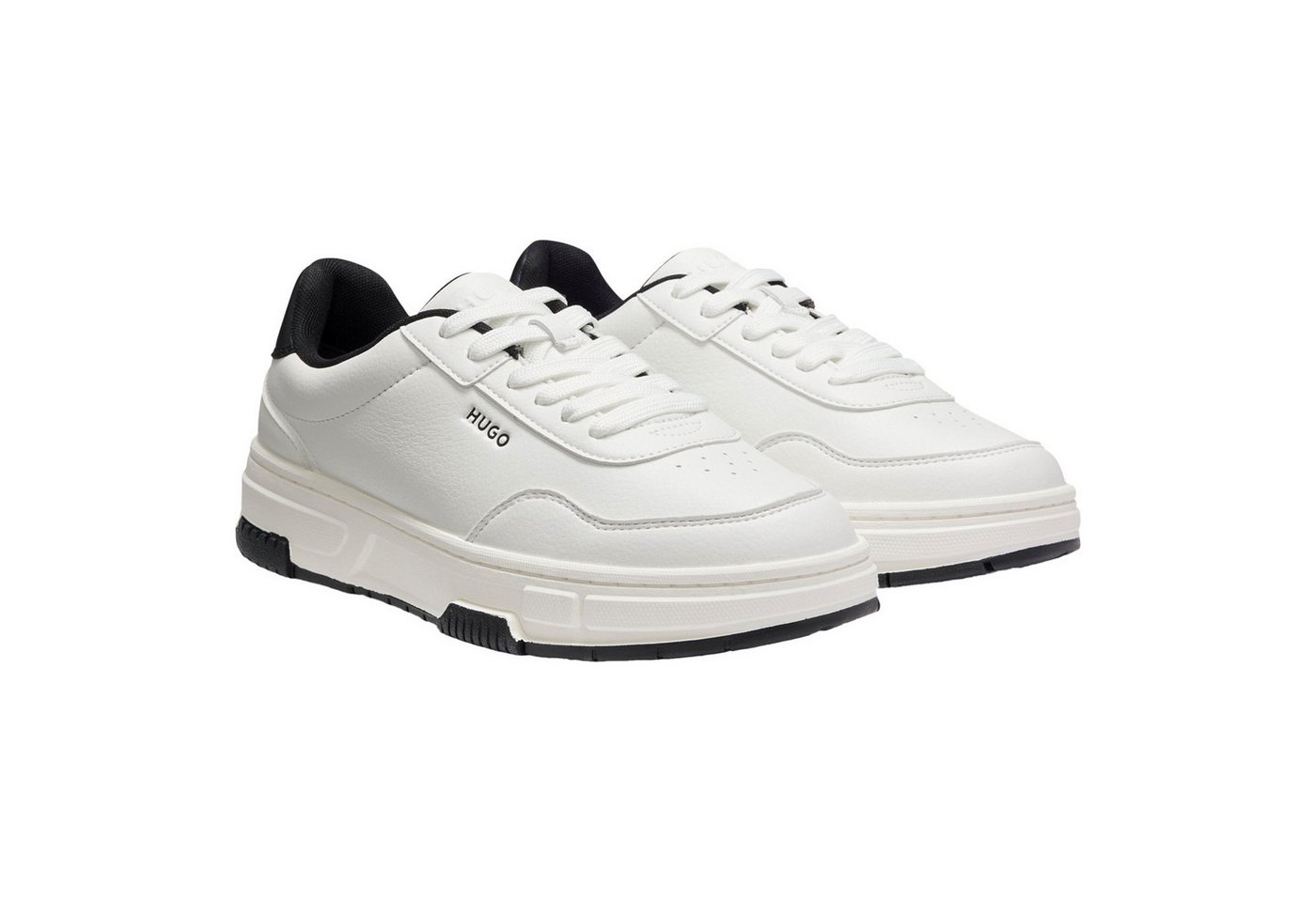 HUGO Yarrow tenn grpu Sneaker mit eingestanztem Markenschriftzug (weiß)