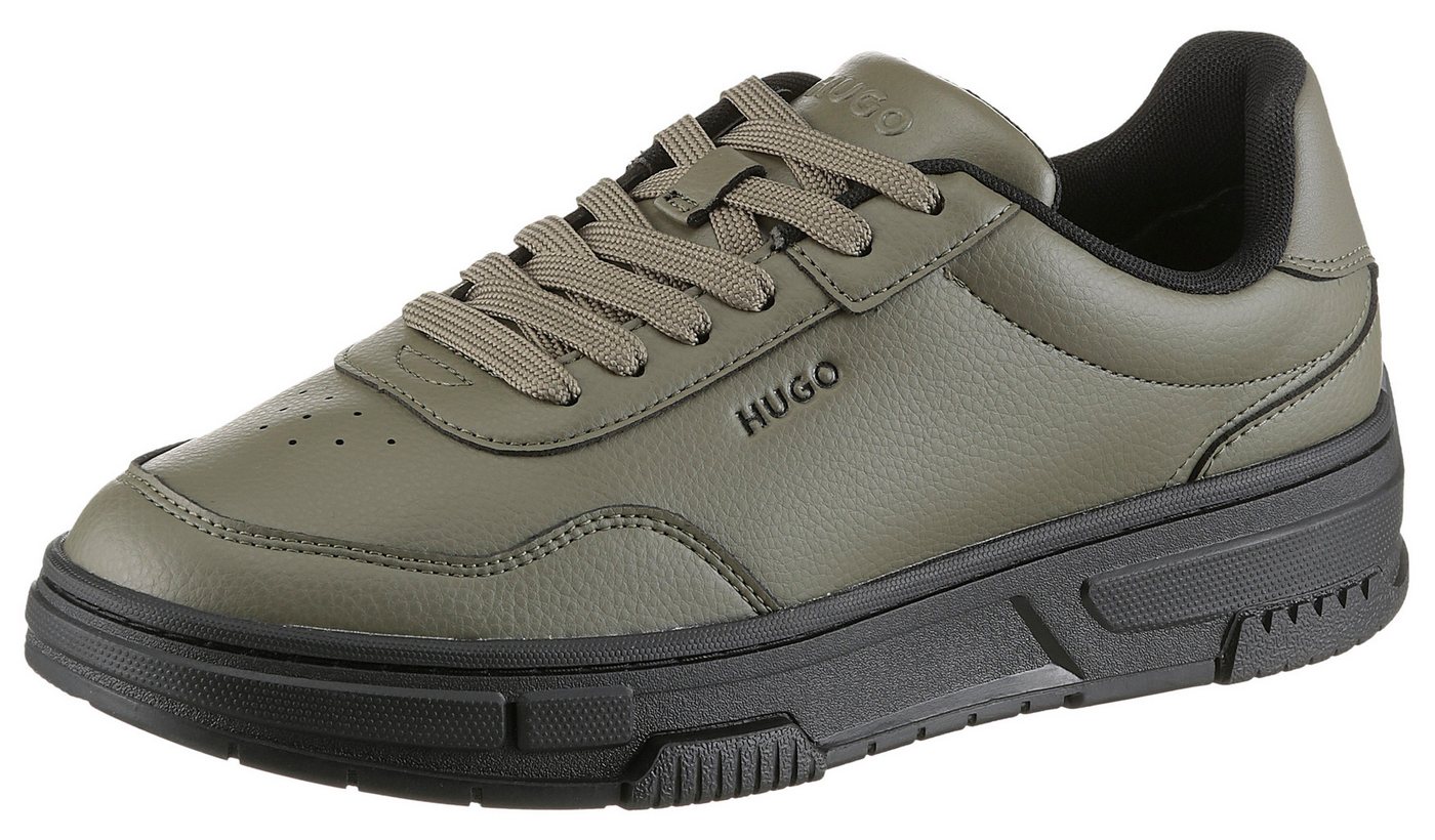HUGO Yarrow_tenn_grpu Sneaker Schnürschuh, Halbschuh, Freizeitsneaker, gepolsterter Schaftrand