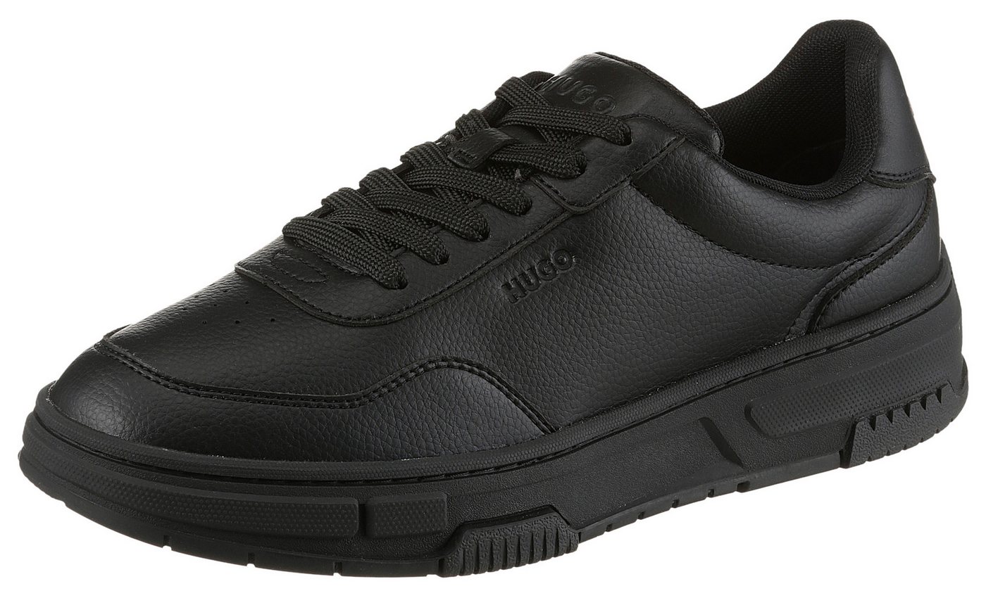 HUGO Yarrow_tenn_grpu Sneaker Schnürschuh, Halbschuh, Freizeitsneaker, gepolsterter Schaftrand (schwarz)