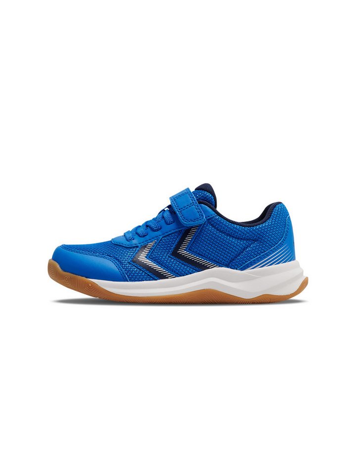 Hummel MULTIPLAY FLEX VC 2.0 JR Hallenschuh auch für den Hallensport -Non-Markting Sohle (blau/bunt)