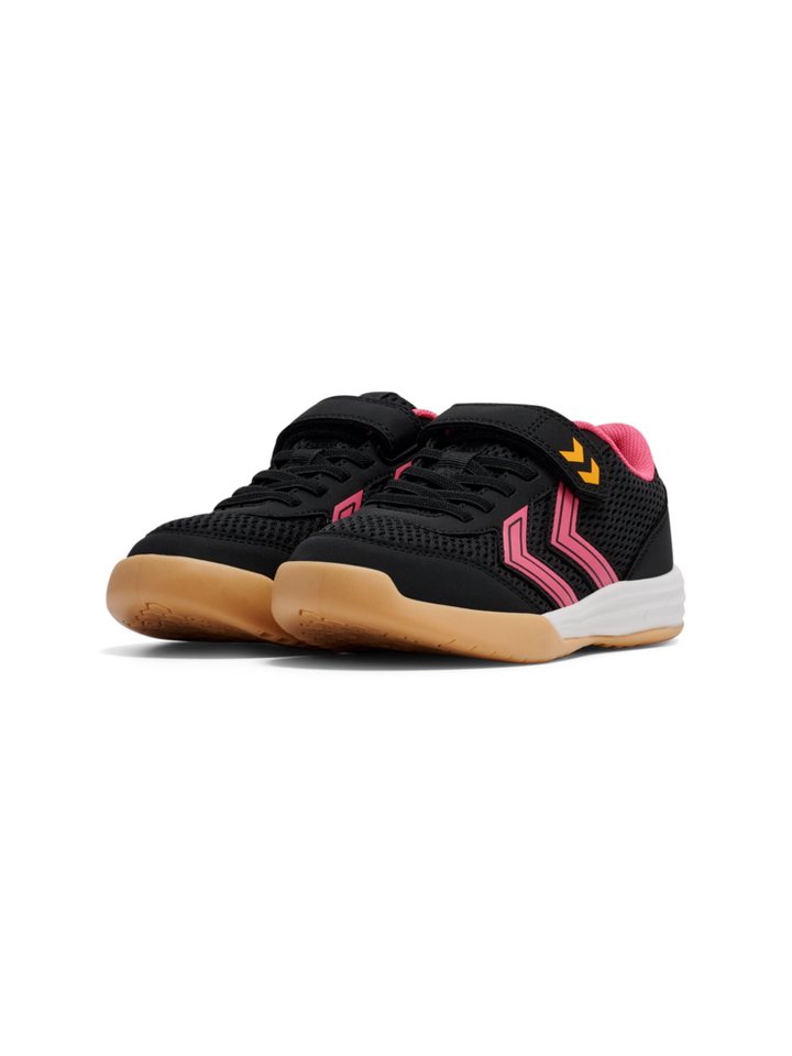 Hummel MULTIPLAY FLEX VC JR Hallenschuh Indoor Sportschuhe mit Klettverschluss, nicht abfärbende Sohle