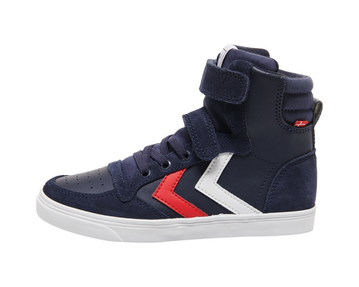 Hummel SLIMMER STADIL LEATHER HIGH JR Sneaker (blau)