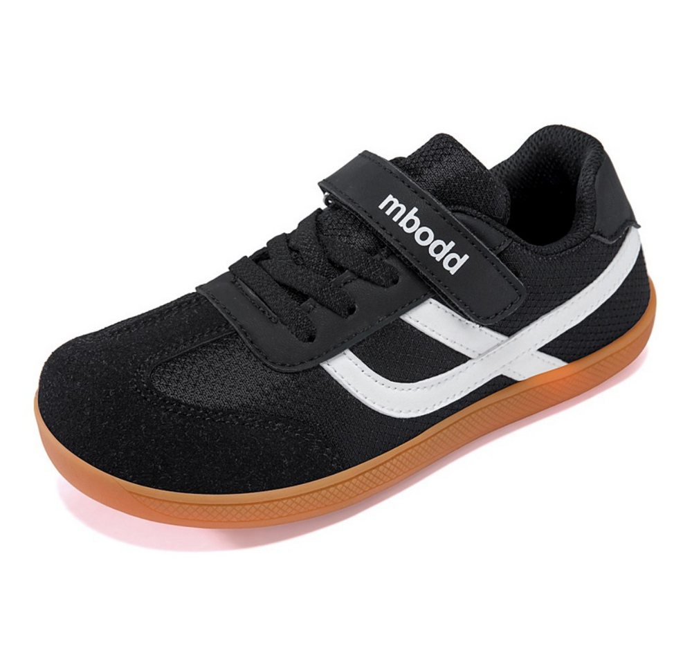 HUSK'SWARE Barfußschuh (Kinder Schuhe breite Zehenbox Jungen Mädchen) Barfußschuhe leichte Sneaker für Schule Freizeit Outdoor (schwarz)