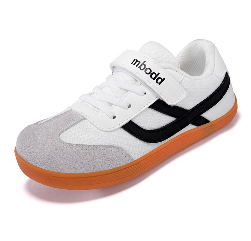 HUSK'SWARE Barfußschuh (Kinder Schuhe breite Zehenbox Jungen Mädchen) Barfußschuhe leichte Sneaker für Schule Freizeit Outdoor (weiß)