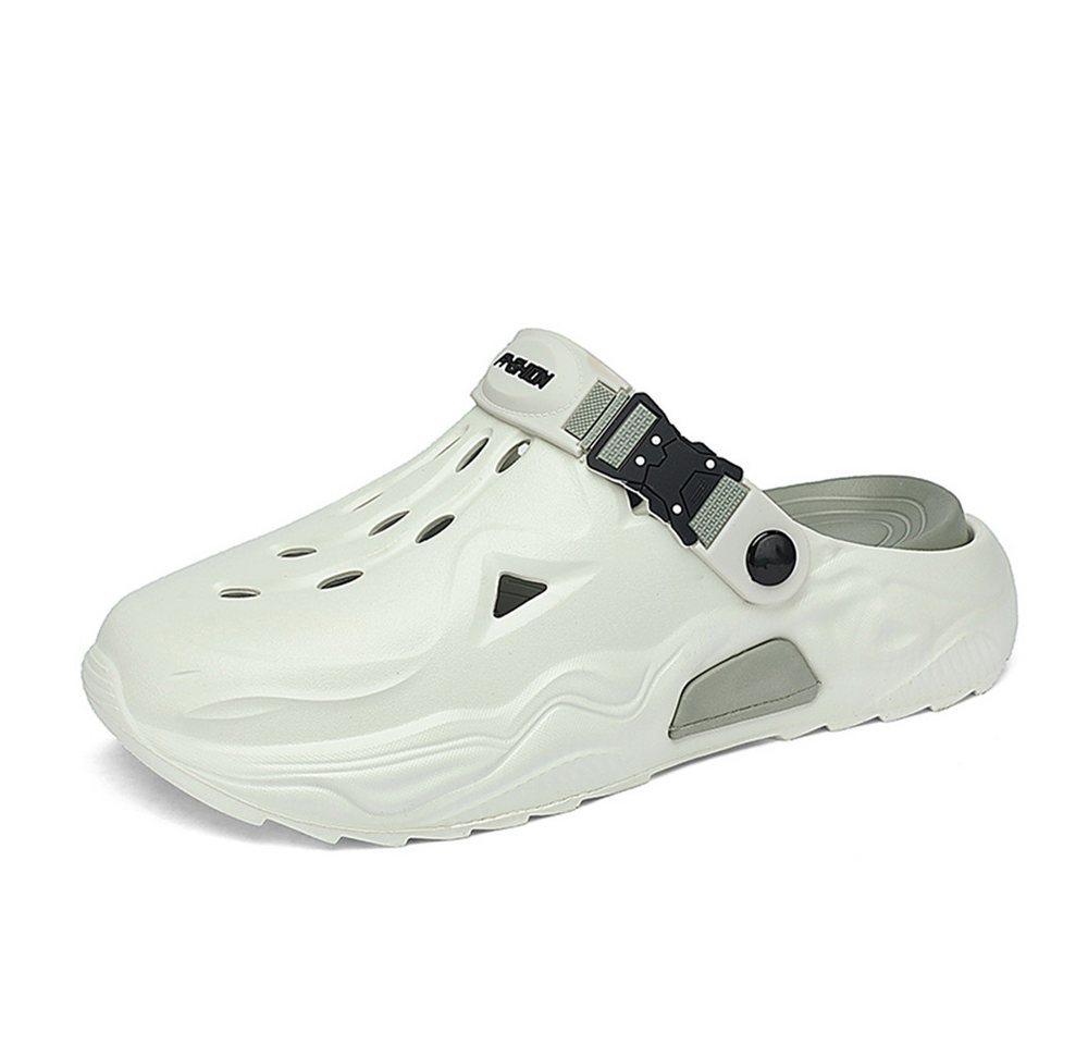 HUSK'SWARE Bequeme Gartenschuhe mit Schnalle Clog (Verstellbarer Fersenriemen mit Schnalle, Vielseitig einsetzbar) Stylisches und sportliches Design Stoßdämpfende Laufsohle (grün)