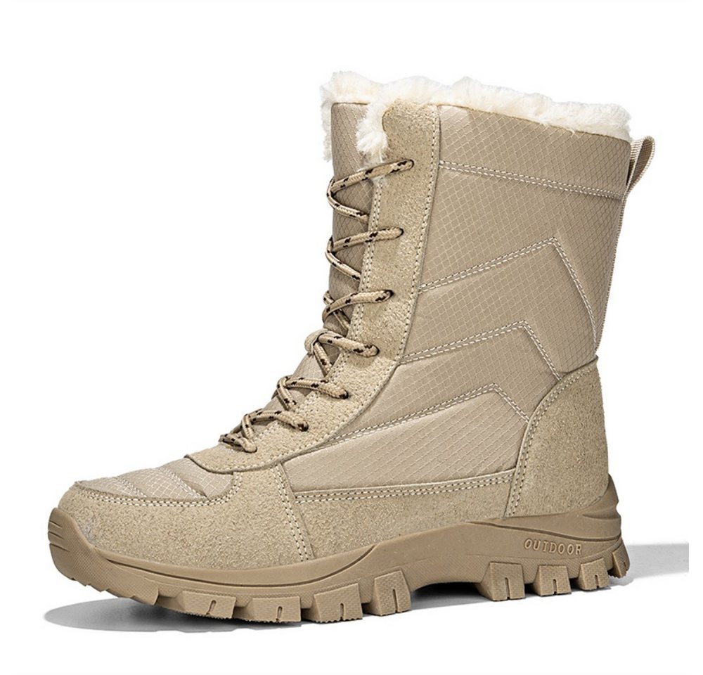 HUSK'SWARE Schneeschuhe Warme Damen Herren Stiefel (Rutschfeste Gummisohle Bequeme Innenfütterung), Wasserabweisendes Obermaterial Hoher Schaft