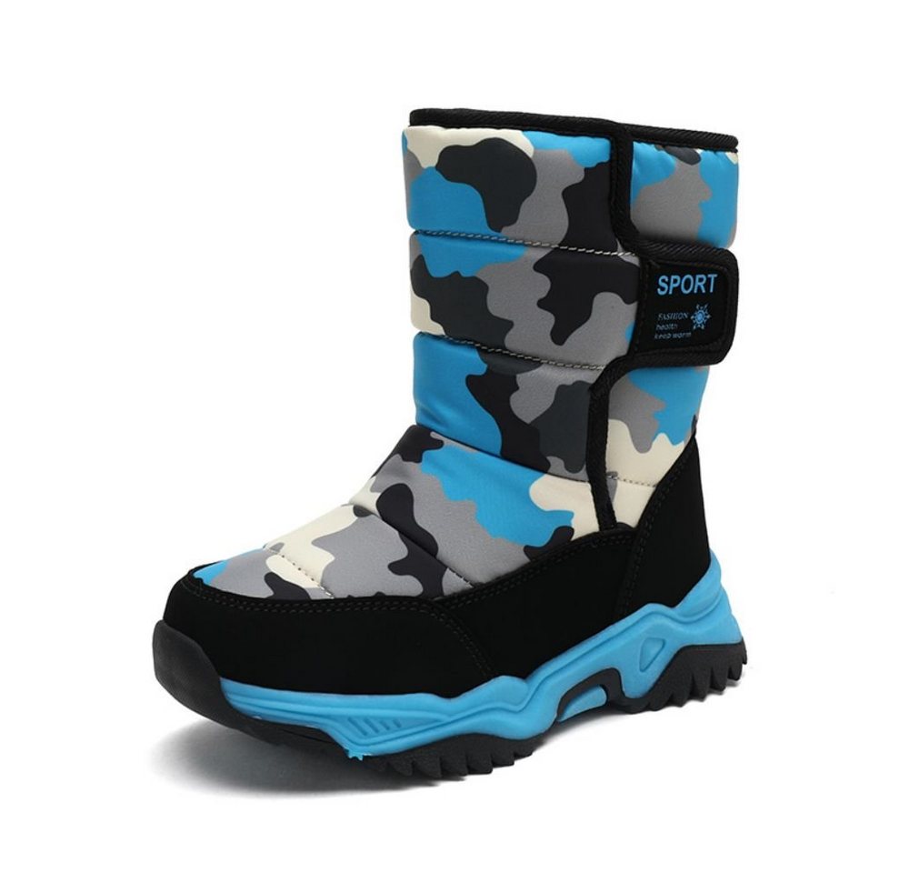 HUSK'SWARE Winterstiefelette (ittelhohe Kinderstiefel Schneestiefe, warm halten, rutschfest, Vlies) Winterkinder-Sneaker, warme Baumwollschuhe