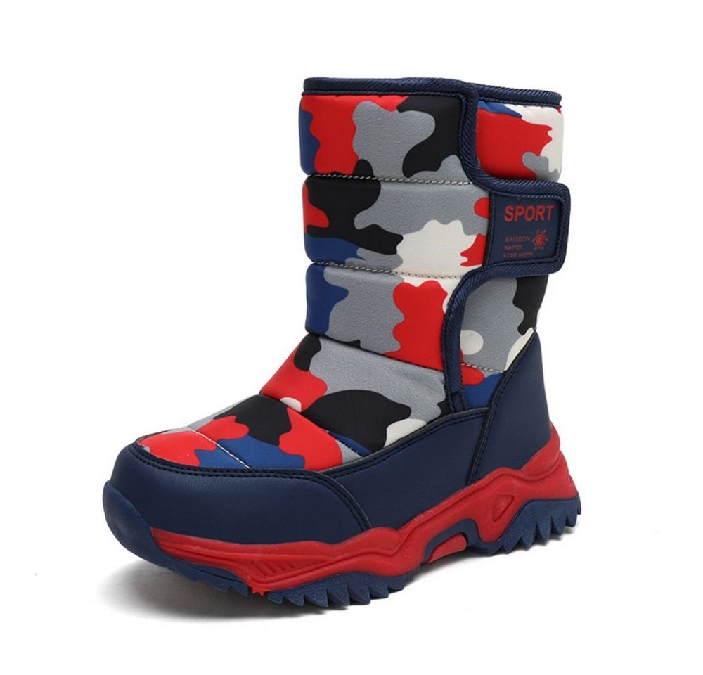 HUSK'SWARE Winterstiefelette (ittelhohe Kinderstiefel Schneestiefe, warm halten, rutschfest, Vlies) Winterkinder-Sneaker, warme Baumwollschuhe