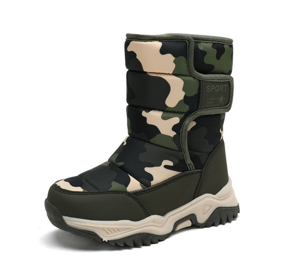 HUSK'SWARE Winterstiefelette (ittelhohe Kinderstiefel Schneestiefe, warm halten, rutschfest, Vlies) Winterkinder-Sneaker, warme Baumwollschuhe