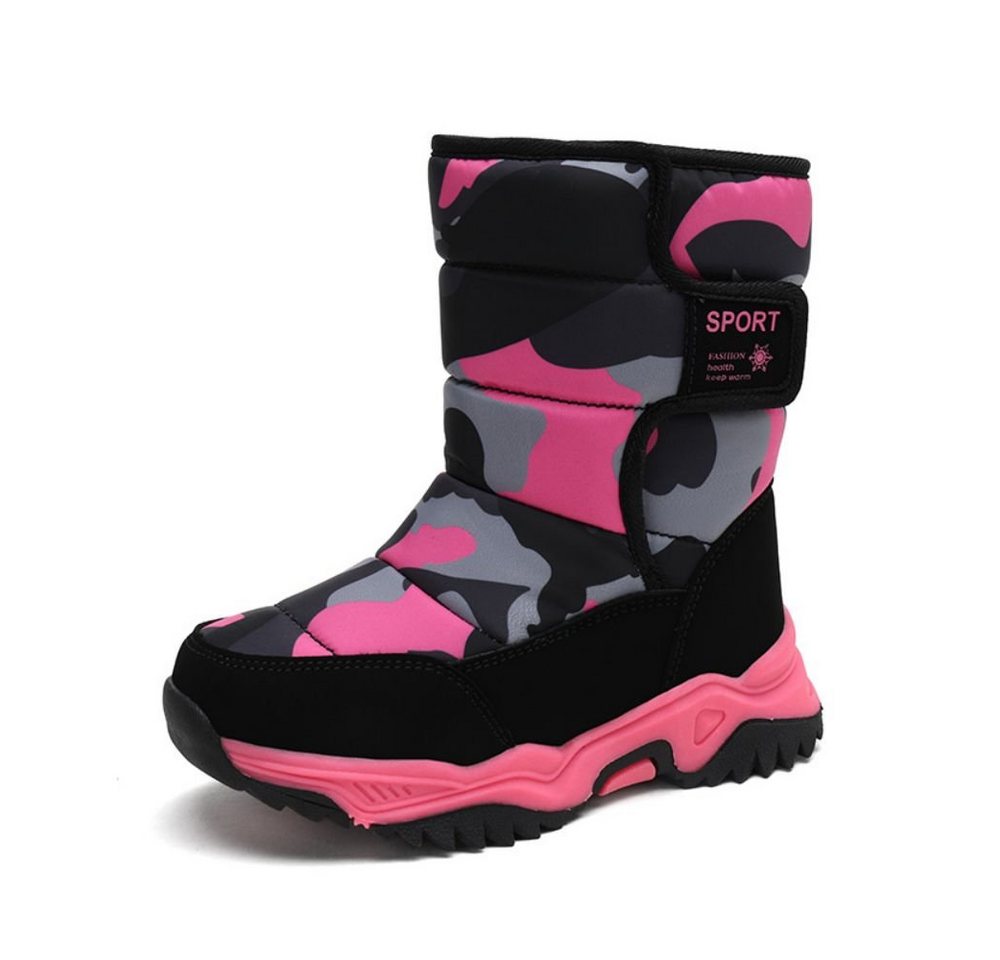 HUSK'SWARE Winterstiefelette (ittelhohe Kinderstiefel Schneestiefe, warm halten, rutschfest, Vlies) Winterkinder-Sneaker, warme Baumwollschuhe