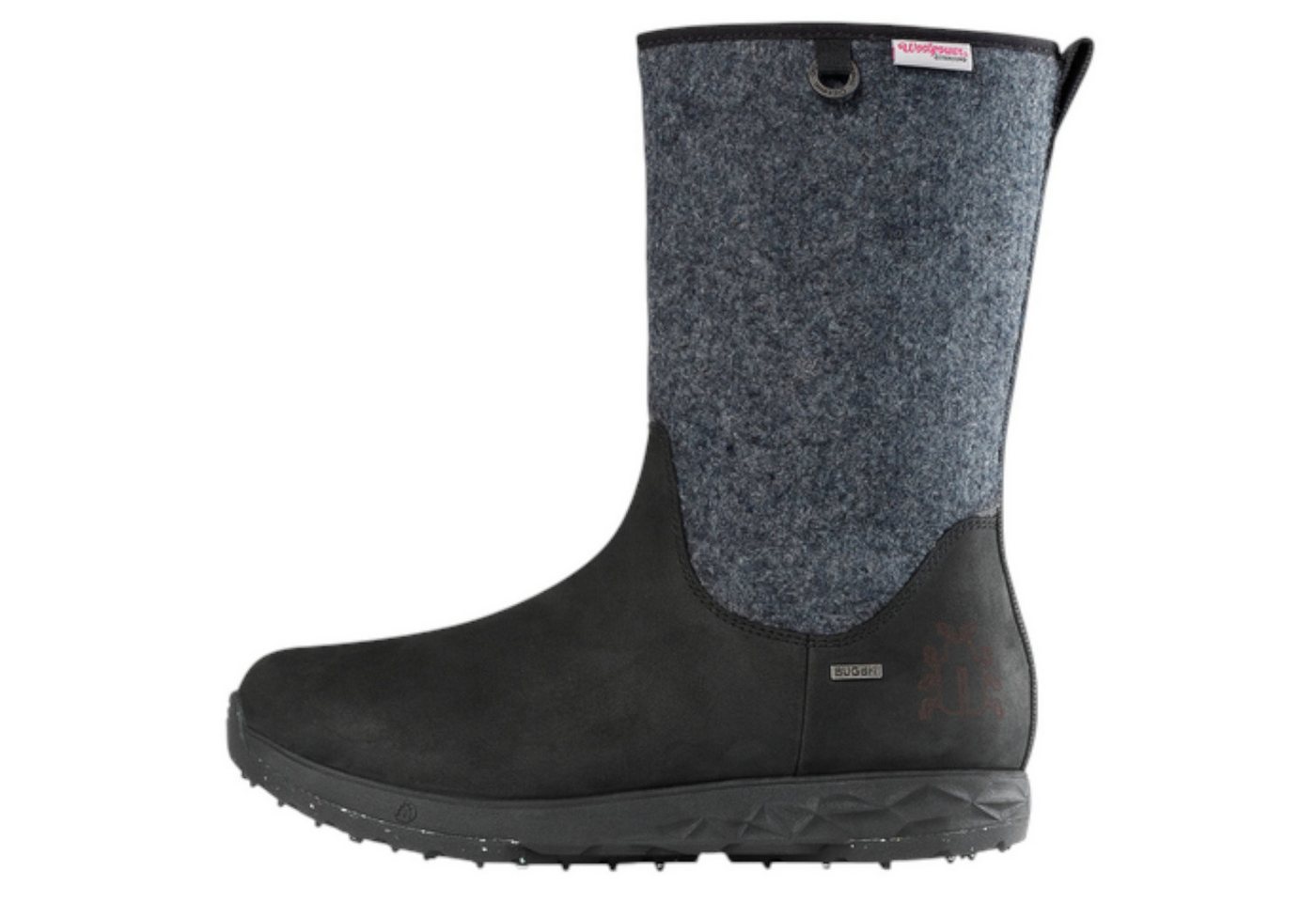 icebug Grove ReWool BUGrip (wasserdicht, mit Spikes) grau/schwarz Damen Winterstiefel