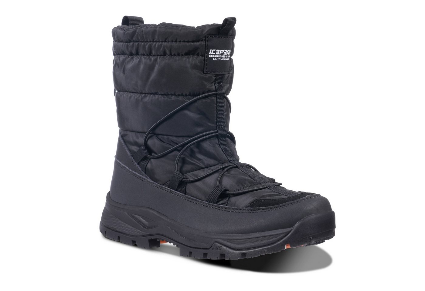 icepeak AJACCIO MS Snowboots Winterschuhe, Winterboots, Winterstiefel, wasserabweisend, gefüttert (schwarz)