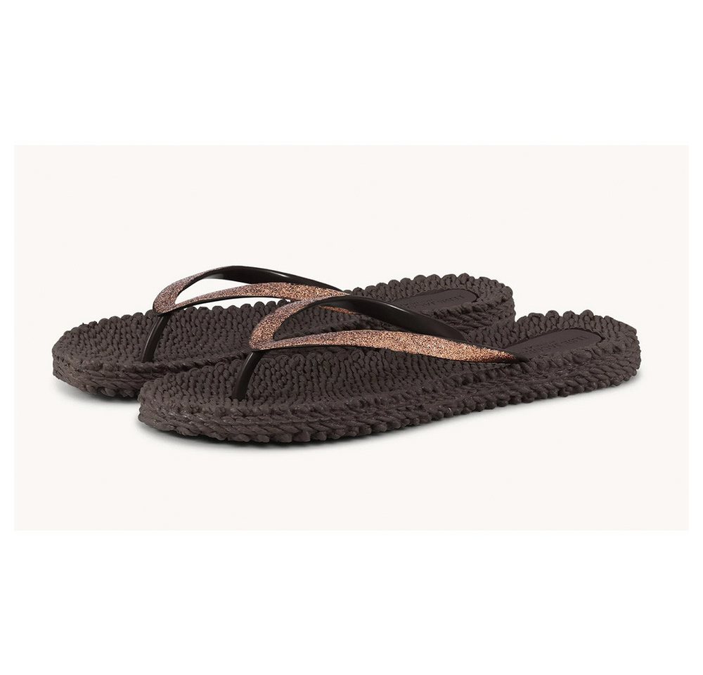 Ilse Jacobsen CHeerful01 Damen Flip-Flops Glitter Zehentrenner (540_Prune)