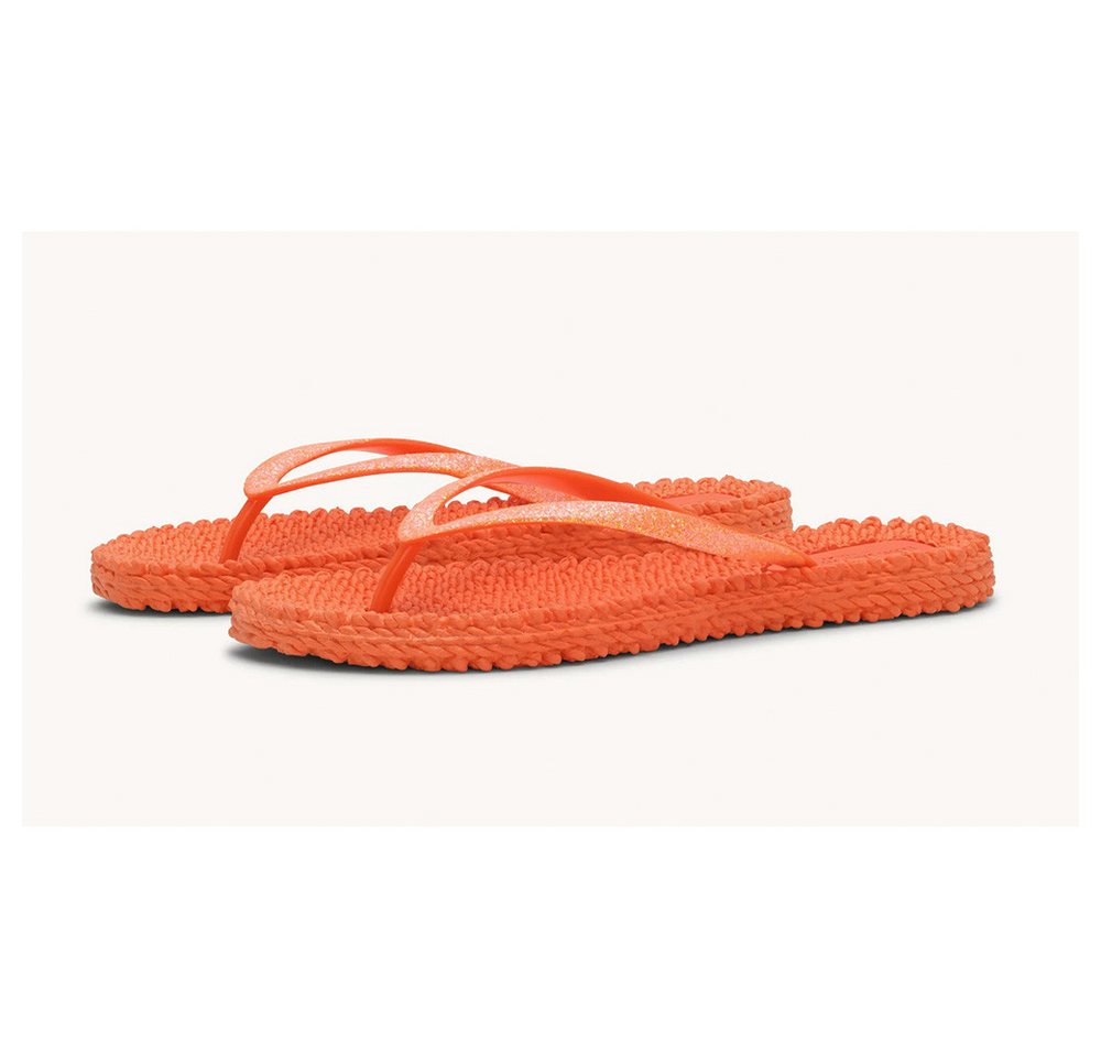 Ilse Jacobsen CHeerful01 Damen Flip-Flops Glitter Zehentrenner (orange)