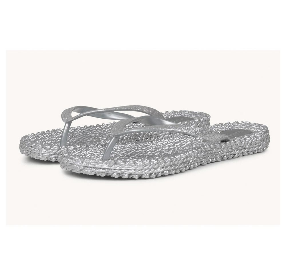 Ilse Jacobsen CHeerful01 Damen Flip-Flops Glitter Zehentrenner (silber)