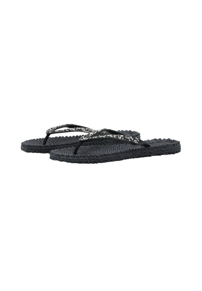 Ilse Jacobsen CHEERFUL03G Zehentrenner Leicht & flexibel, Massageeffekt, mit Glitzer (dark indigo)