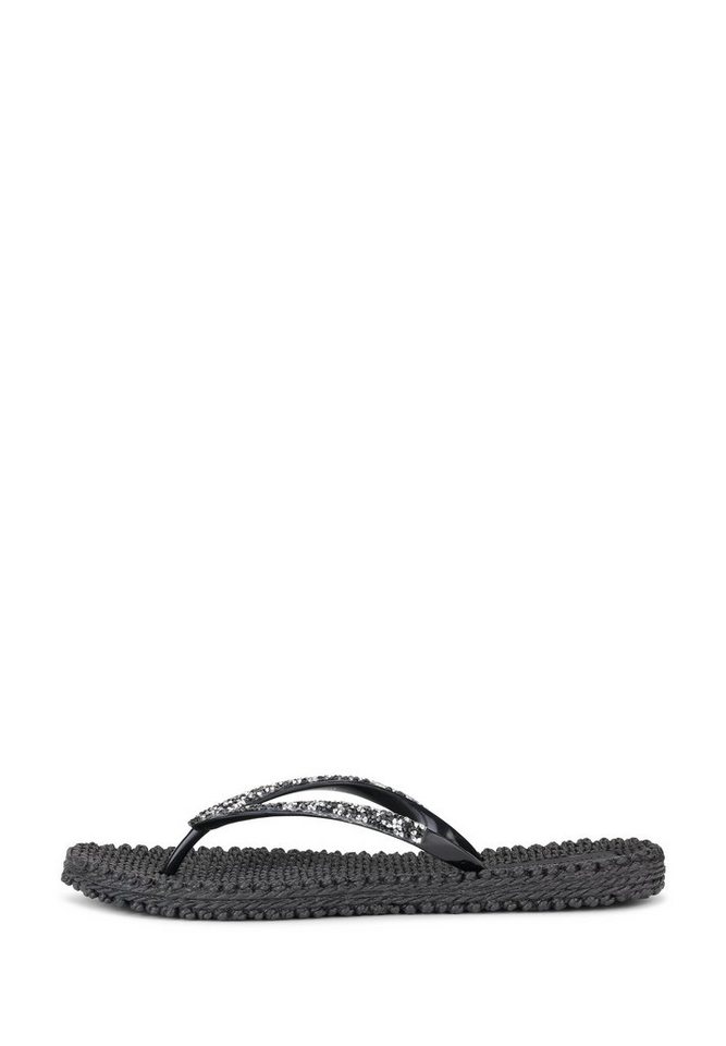 Ilse Jacobsen CHEERFUL03G Zehentrenner Leicht & flexibel, Massageeffekt, mit Glitzer, hoher Tragekomfort