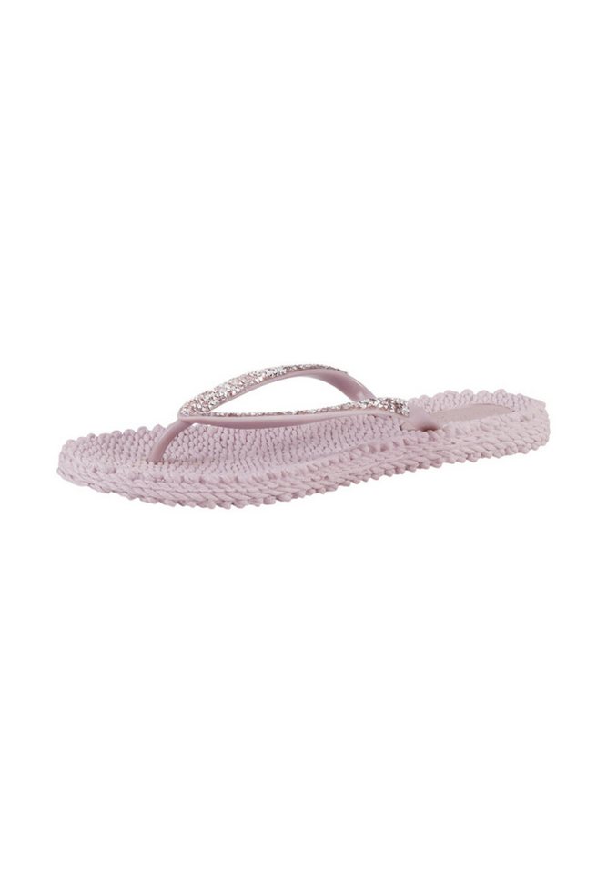 Ilse Jacobsen CHEERFUL03G Zehentrenner Leicht & flexibel, Massageeffekt, mit Glitzer (Mauve Shadows)
