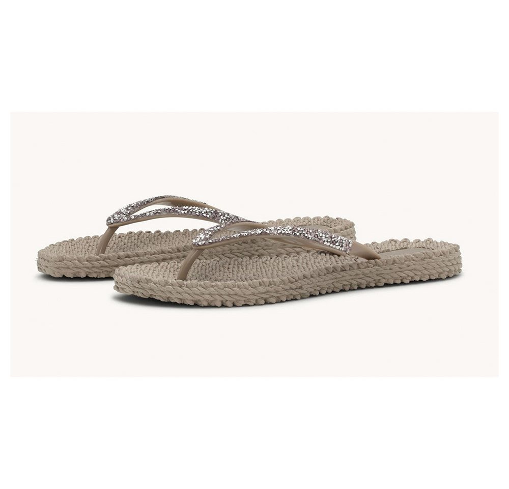 Ilse Jacobsen Damen Flip-Flops CHEERFUL03G mit Strasssteinen Zehentrenner