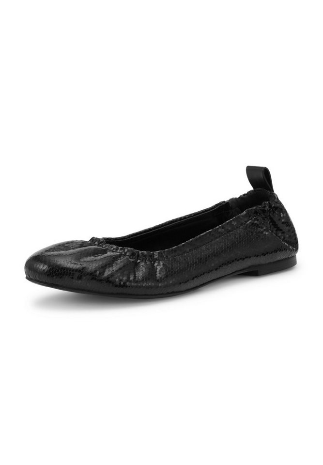 Ilse Jacobsen PANORA01 Ballerina Ballerina, flexibel, PU metallic, TPR-Sohle, modern, bequem