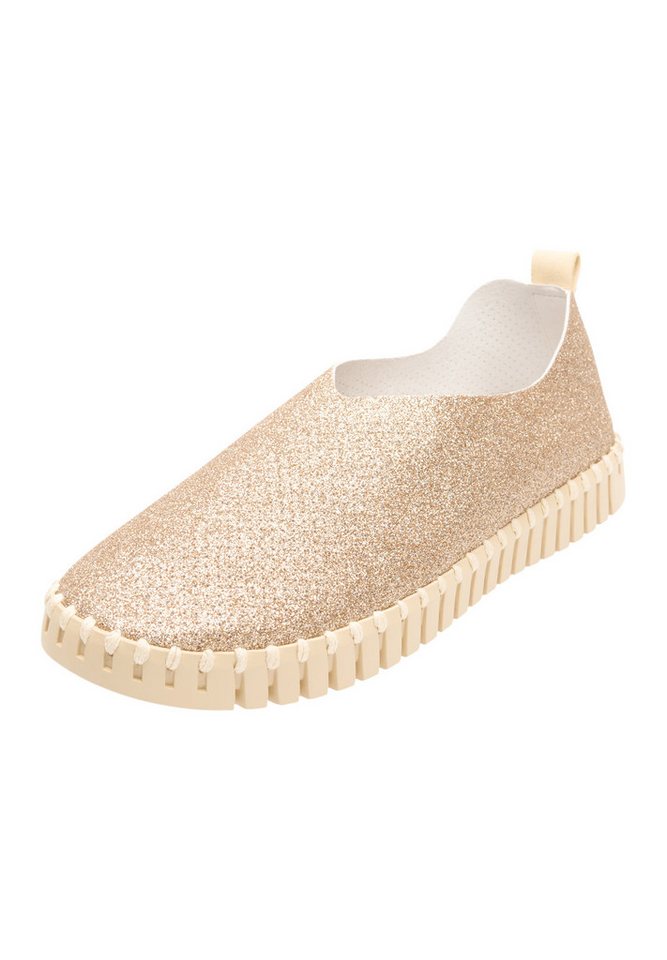 Ilse Jacobsen Tulip3272GB Slipper Plateausohle, atmungsaktive Mikrofaser, hoher Tragekomfort
