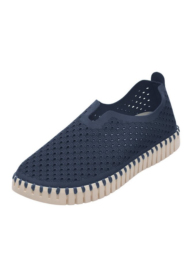 Ilse Jacobsen TULIP3275 Sneaker Plateausohle, atmungsaktive Mikrofaser, hoher Tragekomfort (dark indigo)