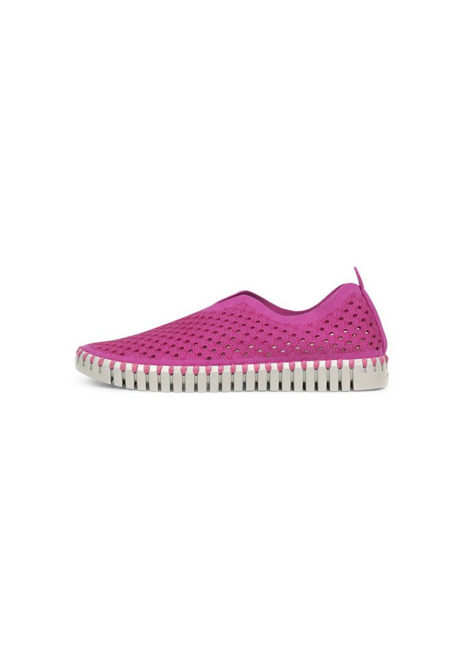 Ilse Jacobsen TULIP3275 Sneaker Plateausohle, atmungsaktive Mikrofaser, hoher Tragekomfort (lila)
