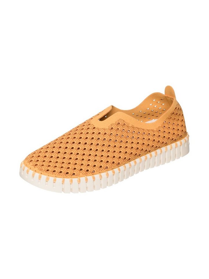 Ilse Jacobsen TULIP3275 Sneaker Plateausohle, atmungsaktive Mikrofaser, hoher Tragekomfort (orange)
