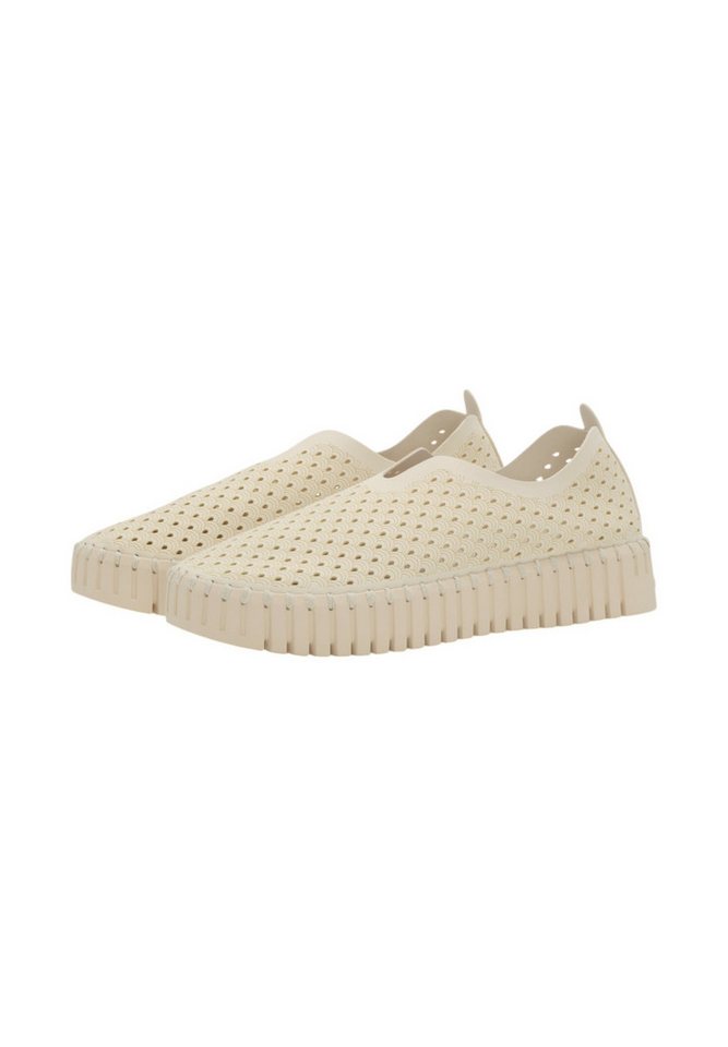 Ilse Jacobsen TULIP3373 Sneaker Plateausohle, atmungsaktive Mikrofaser, hoher Tragekomfort (weiß)