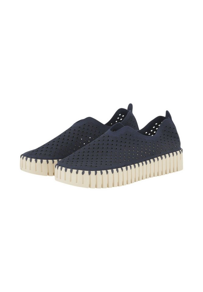 Ilse Jacobsen TULIP3373 Sneaker Plateausohle, atmungsaktive Mikrofaser, hoher Tragekomfort (dark indigo)