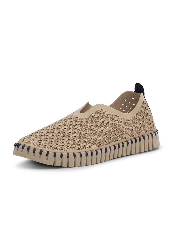 Ilse Jacobsen TULIP3977 Slipper Plateausohle, atmungsaktive Mikrofaser, hoher Tragekomfort