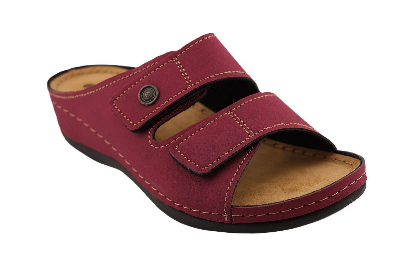 INBLU Klettverschluss Pantolette Hausschuh