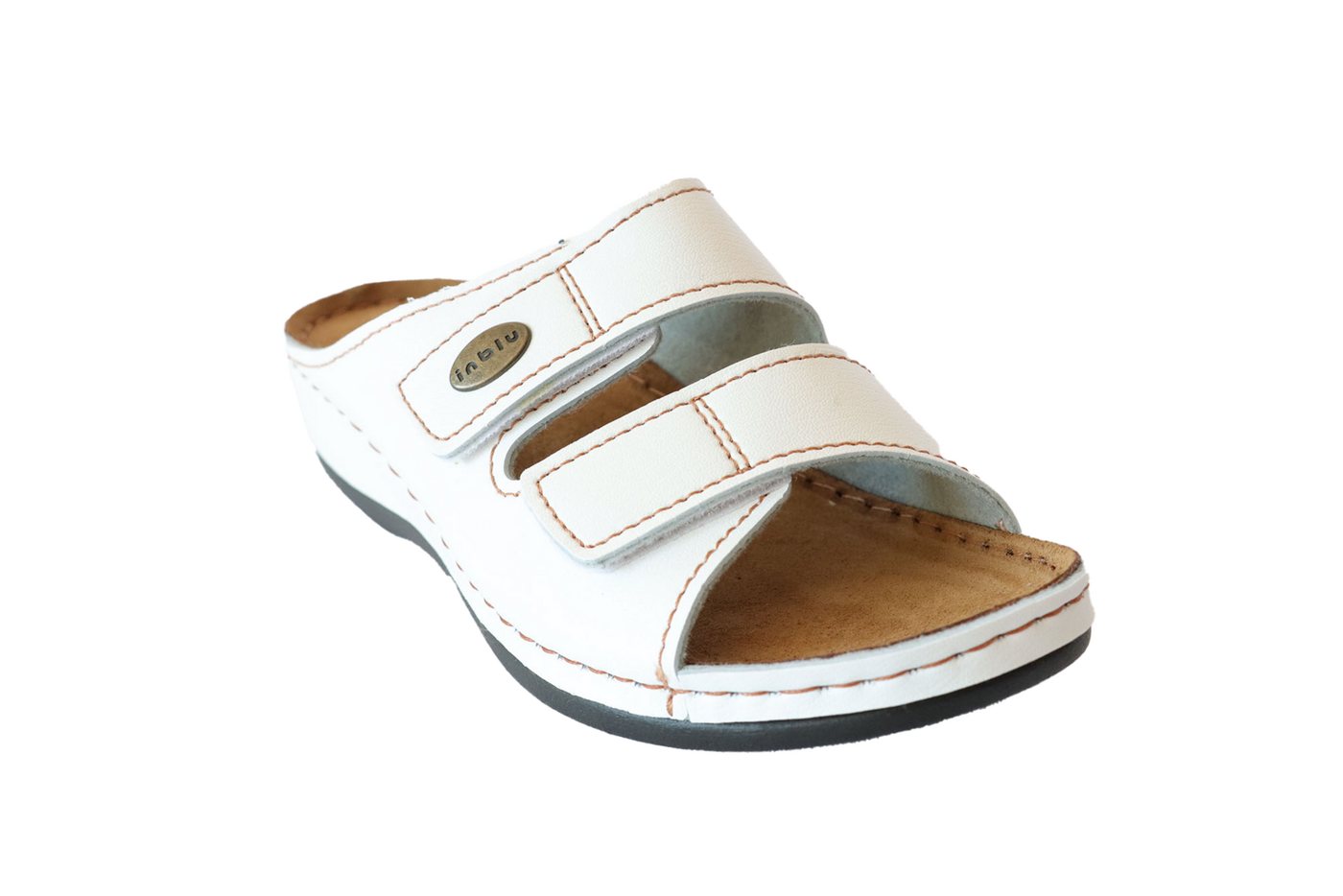 INBLU Klettverschluss Pantolette Hausschuh