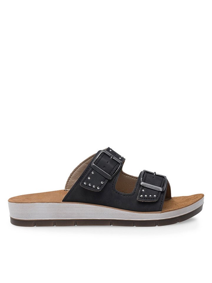 INBLU Pantoletten Damen CP060200 Schwarz Pantolette