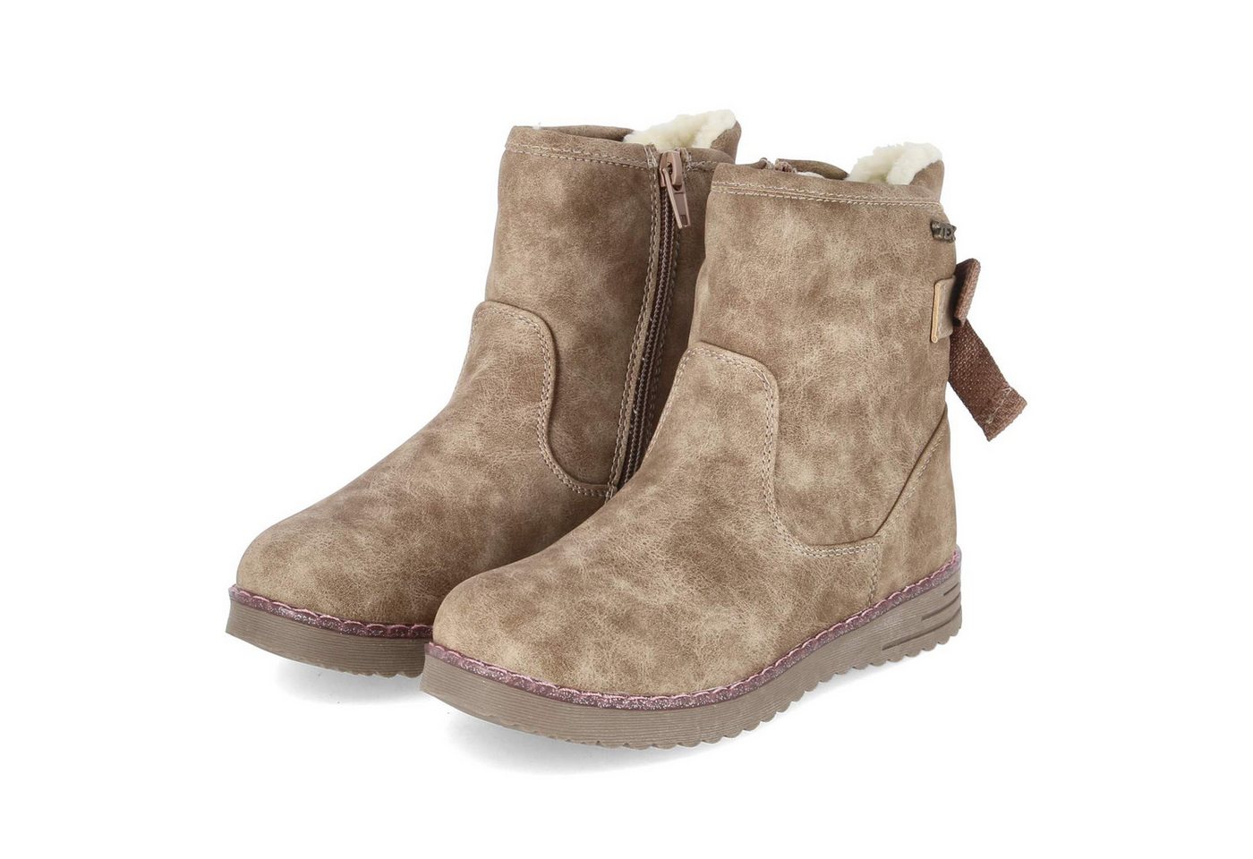 Indigo 464134000/438 Unisex Textil & Synthetik taupe Winterstiefel