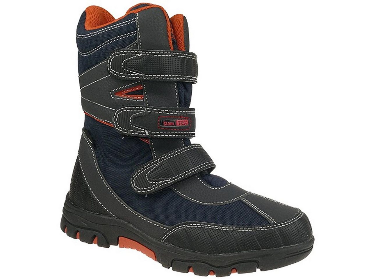 Indigo gefütterter Winterstiefel Stiefel