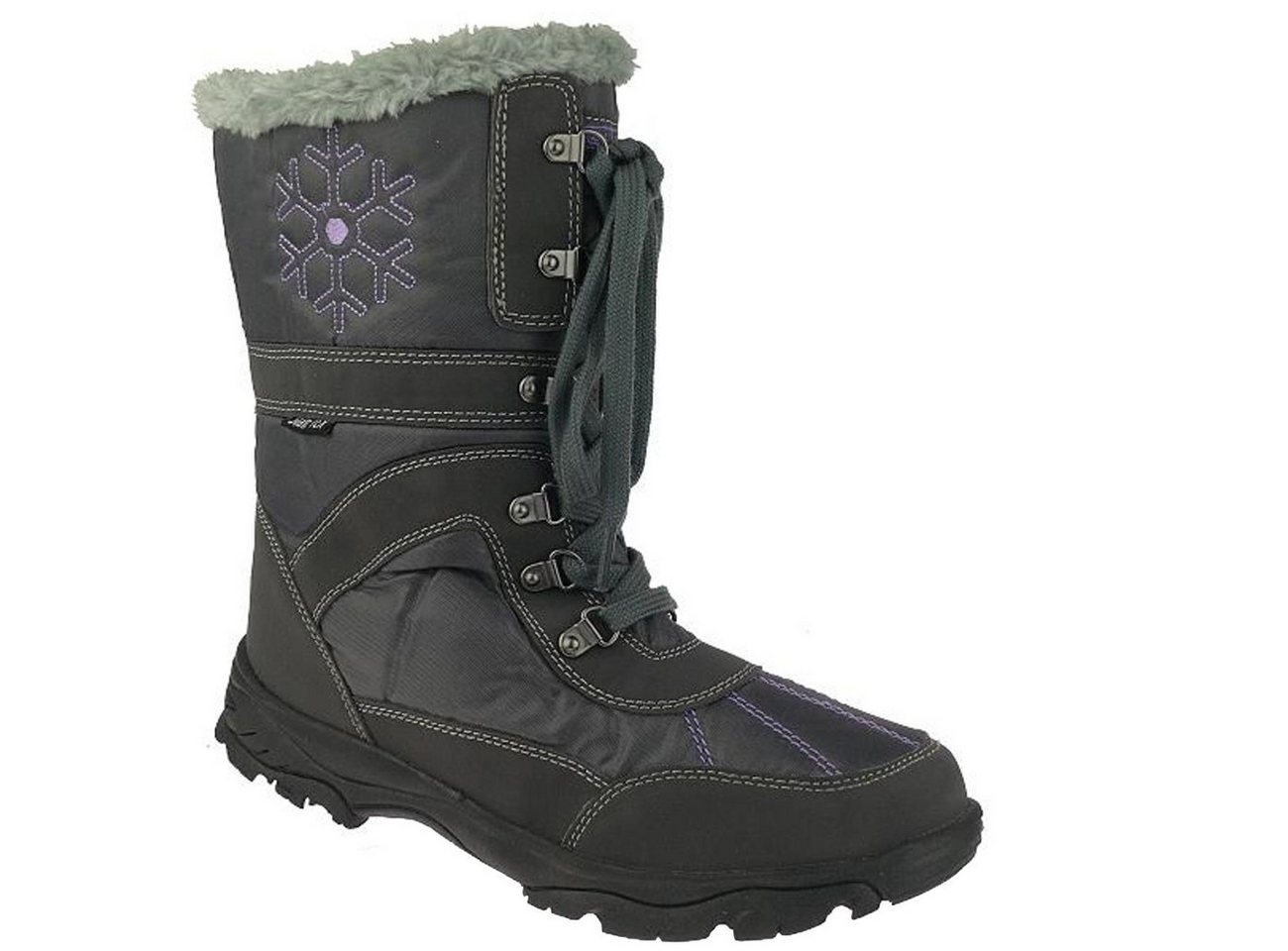 Indigo kuschelige Stiefel Stiefel